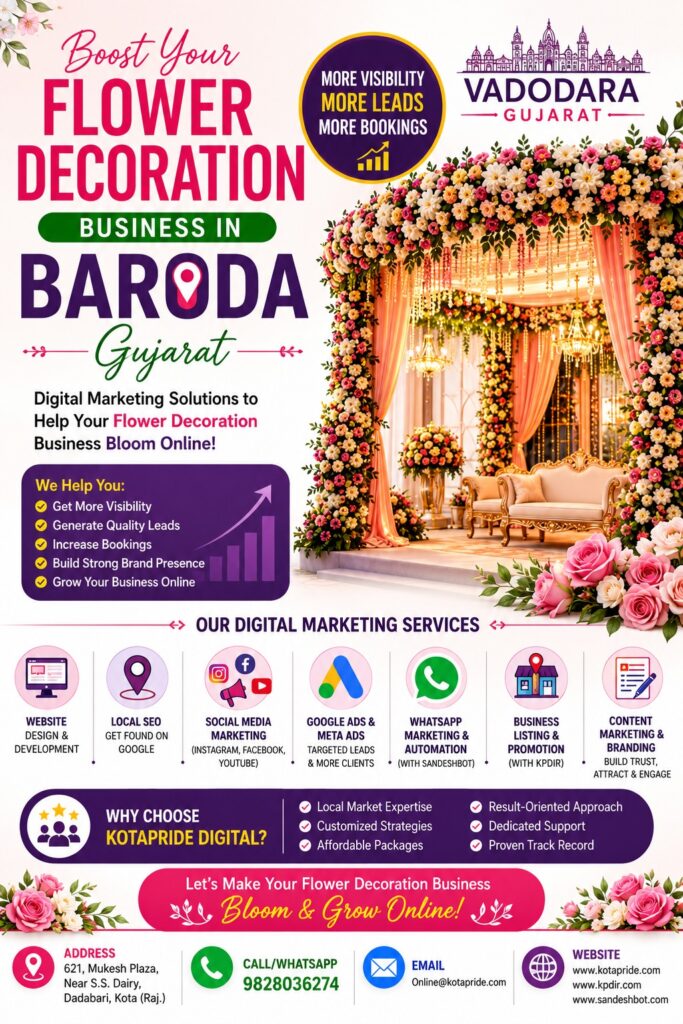 Digital marketing services for flower decoration 3