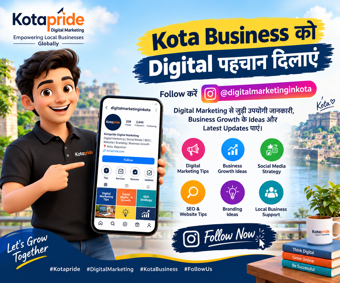 Digital Marketing in Kota – Follow Kotapride on Instagram for Business Growth