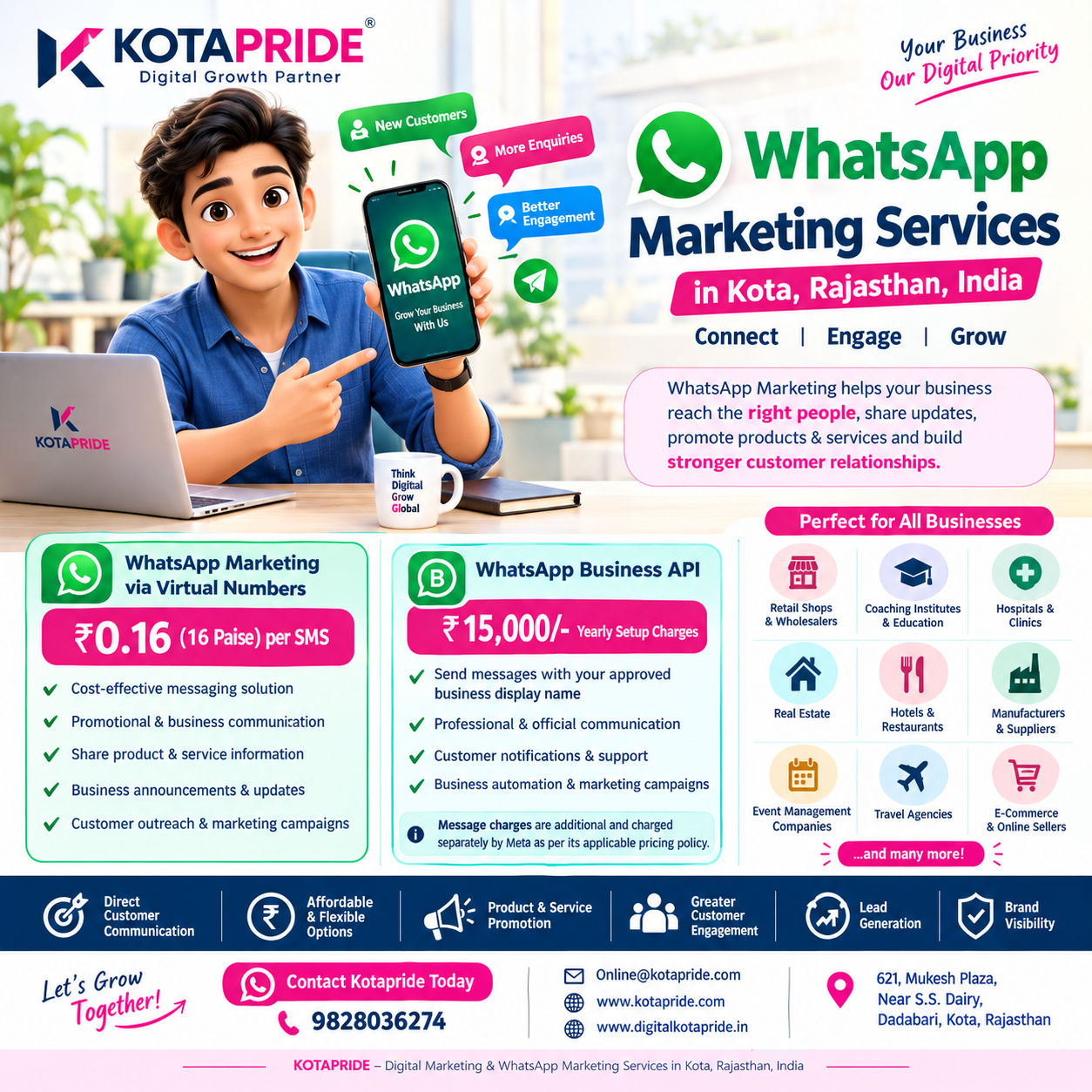 WhatsApp Marketing Services in Kota, Rajasthan, India